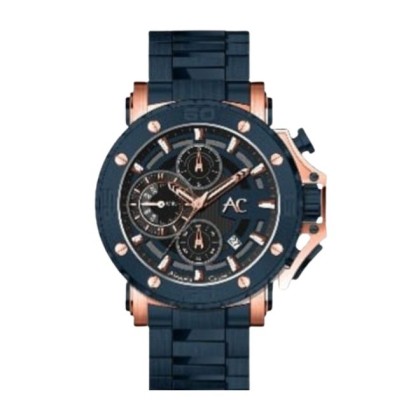 Alexandre Christie ALCW9205MCBURBU Chronograph Blue Stainless Steel Strap Analog Men's Watch